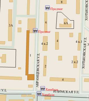 Улица Абрамцевская, дом 1. Северо-Восточный административный округ, Район Лианозово.