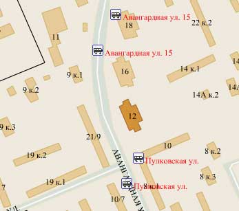 Улица Авангардная, дом 12. Северный административный округ, Район Головинский.