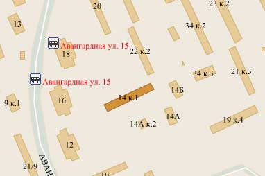 Улица Авангардная, дом 14 корп. 1. Северный административный округ, Район Головинский.