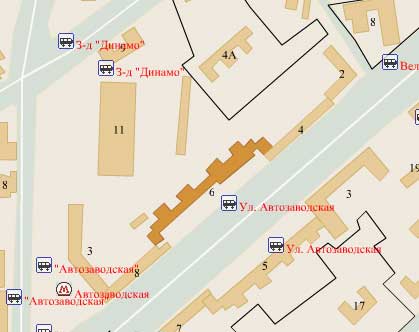Улица Автозаводская, дом 6. Южный административный округ, Район Даниловский.